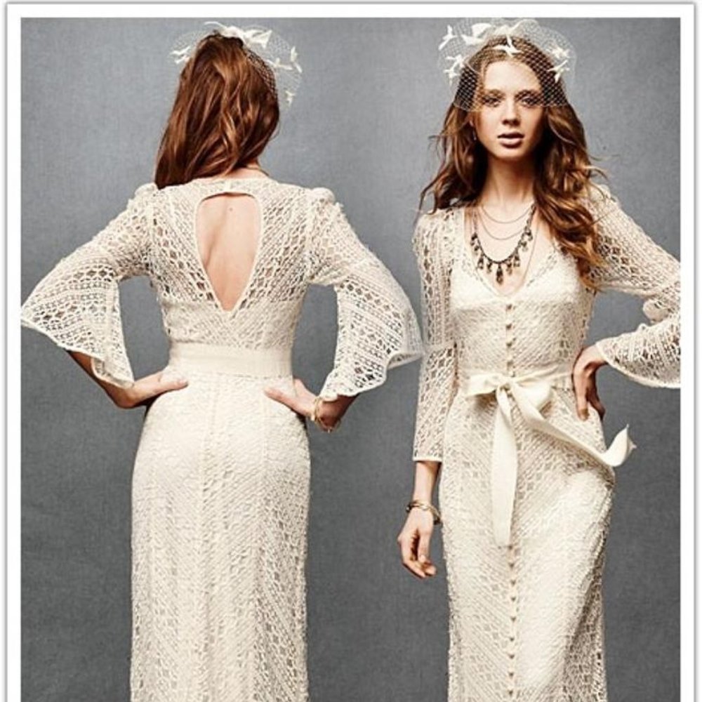 BHLDN Tracy Reese Greenbow Lace Gown - NWT